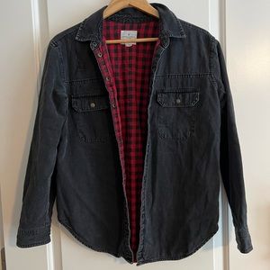 American Eagle Buffalo Plaid Lined Shirt